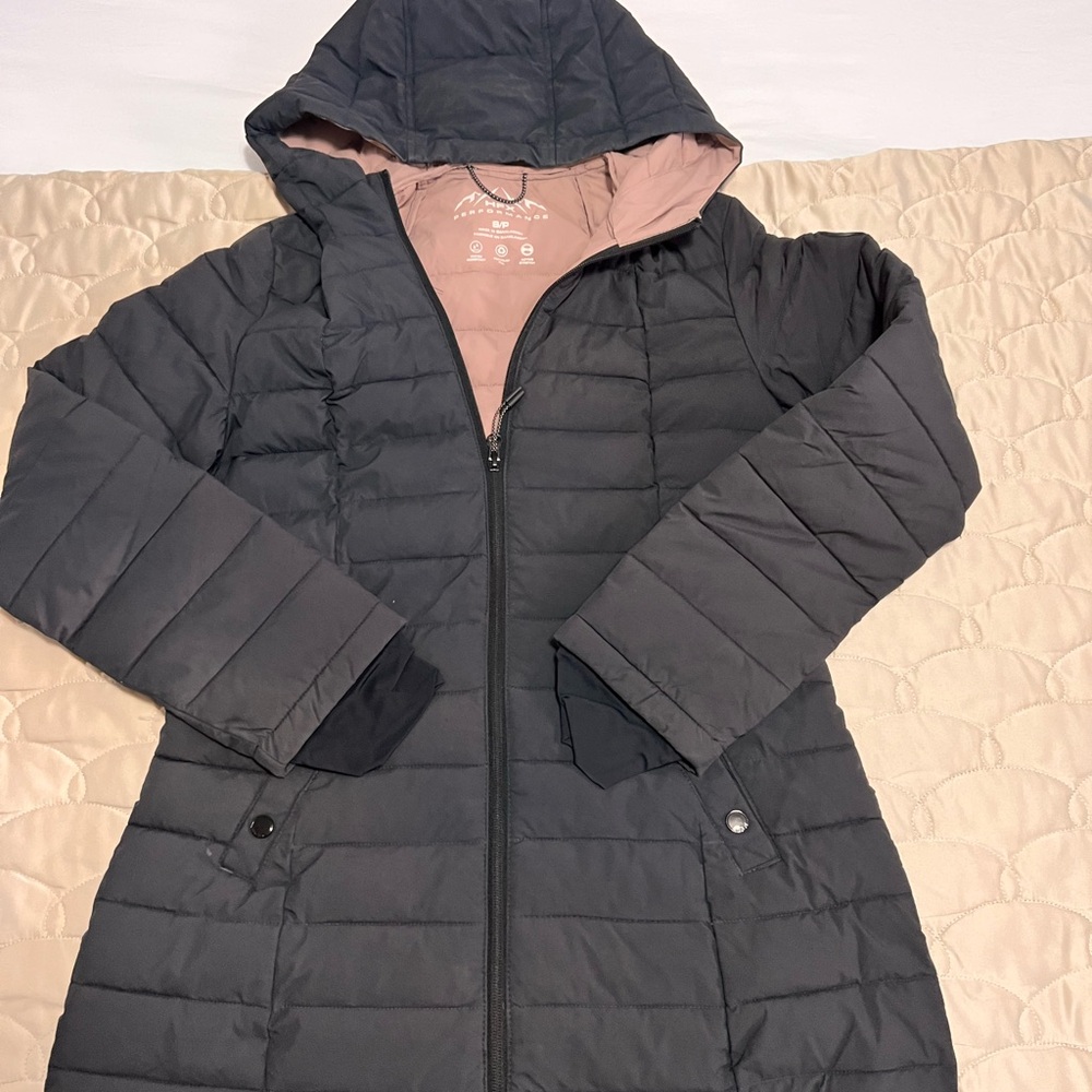 Women's Quilted Puffer Jacket - Charcoal